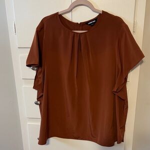 Lands' End Women's Rust Blouse 30W
